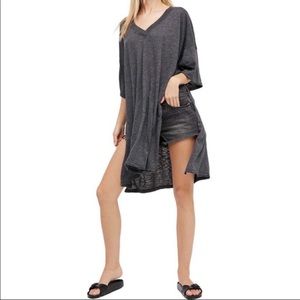 We The Free City Slicker Oversized V-neck tunic